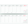 ZETTLER Tischquerkalender 2026 1W/1S RC 146-0700 grau/grün