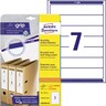 AVERY ZWECKFORM Ordneretikett LR4760-25 ws, 210St/Pck