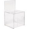 SIGEL Aktionsbox mit Zusatzfach 210x360x210mm mit Einstecktafel glasklar