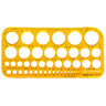 ARISTO Kreisschablone AR5033 45Kreise 1-36mm transparent/gelb