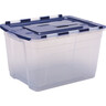 BANKERS BOX Transportbox 55L. PP transp./Deckel dunkelblau