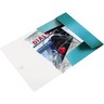 LEITZ Eckspanner WOW 45990051 A4 PP 3Klappen, eisblau