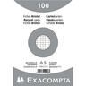 EXACOMPTA Karteikarten DIN A5 kariert weiß PEFC, 100St/Pck