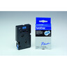 BROTHER P-touch Schriftbandkassette TC501 12mm:7,7m laminiert sw auf bl