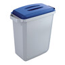 DURABLE Abfalleimer DURABIN VEH2012027 60Ltr grau +Deckel blau
