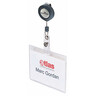 DURABLE Namensschild 813819 90x60mm Hartfolie tr.