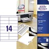 AVERY ZWECKFORM Regalschilder A4 C32258-25 105x38mm, 350St/Pck