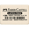 FABER-CASTELL Radierer 184120 Kautschuk weiß