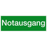 LIMARLITE Hinweisschild Folie- PVC Notausgang langnachleuch 2 97x105mm