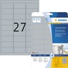 HERMA Typenschildetikett 42226 3,5x29,6 mm silber, 675St/Pck