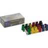 ALCO Foldbackklammern 781S26 19x7mm farbig sortiert, 12St/Pck