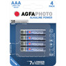 AGFAPHOTO Batterie Alkaline Power AAA Micro LR03 1,5V, 4St/Pck