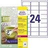 AVERY ZWECKFORM Folienetiketten L4773REV-20 63,5x33,9mm, 480St/Pck