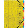 EXACOMPTA Ordnungsmappe A4 Manila-Karton 12 Fächer gelb 54129E