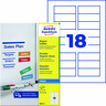 AVERY ZWECKFORM Etiketten Magnetschild 78x28mm A4 Inkjet ws, 90St/Pck