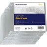 CD/DVD Slim Case Kunststoff transparent, 10St/Pck
