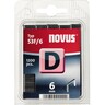 NOVUS Heftklammern HK53F/6, 1.200St/Pck