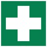 Hinweisschild Erste Hilfe lang nachleuchtend 200x200mm PVC