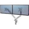 FELLOWES Doppel Monitorarm Platinum Series silber
