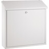 ALCO Briefkasten weiß lackiert Abdeckung oben 36x36x10cm