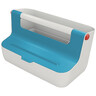 Aufbewahrungsbox Cosy mobil 367x196x214mm hellgrau/blau