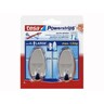 TESA Powerstrips Klebehaken Large oval chrom, 2St/Pck