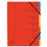 EXACOMPTA Ordnungsmappe A4 Manila-Karton 7 Fächer rot 54075E