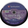 VERBATIM DVD+R 43666 8x 8,5GB DL 240Minuten Spindel, 10St/Pck