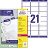 AVERY ZWECKFORM Adressetiketten L7160-100 weiß, 2.100St/Pck