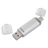 HAMA Speicherstick C-Laeta 16GB USB 3.1/3.0 silber (USB-C/USB-A)