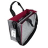 SIGEL Desk Sharing Bag Bicolor M grau/rot recycelter PET Filz 360x280x150mm
