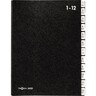 PAGNA Pultordner 24121-04 DIN A4 1-12/Jan-Dez 12Fächer Hartpappe sw