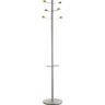 UNILUX Garderobenständer BOUQUET 6 Haken und Schirmständer metallgrau-buche