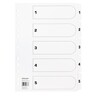 SOENNECKEN Register Mylar 1604 1-5 weiß