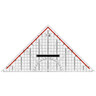 M+R Geometriedreieck 32cm Acryl glasklar mit abnehmbaren Griff