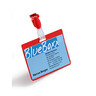 DURABLE Namensschild 810603 60x90mm Querformat mit Clip vorn offen rot