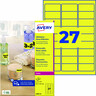 AVERY ZWECKFORM Etiketten A4 63,5x29,6mm, LC neongelb, 675St/Pck