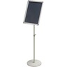 NOBO Prospektständer 1902384 DIN A3 35x7x101cm silber