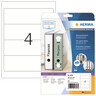 HERMA Ordneretikett Special 4826 192x61mm sk weiß, 100St/Pck