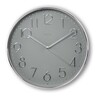 HAMA Wanduhr Korsika 30cm rund analog, silber/grau