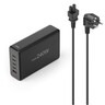 HAMA USB-Ladestation 5 Ports GaN Schnellladegerät 4xUSB-C, 1xUSB-A, PD, 240W