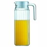 Glaskrug Quadro für 1,1Ltr mit weißem Kst.-Deckel