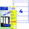 AVERY ZWECKFORM Ordneretikett L4761-100 61x192mm ws, 400St/Pck