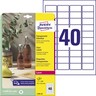 AVERY ZWECKFORM Etiketten 45,7x25,4mm L7781-25, 1.000St/Pck