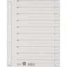 LEITZ Trennblatt 16540085 DIN A4 200g Karton grau, 100St/Pck