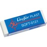 LÄUFER Radierer Plast 01210 65x21x12mm Soft transparent