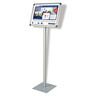FRANKEN Infodisplay BS0902 DIN A3q 120cm Standfuß transparent/silber