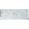 MAGNETOPLAN Plantafel 200x60cm 12 Monate 45 Pers. 7 Tage Alurahmen