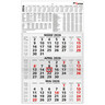 PRO/OFFICE 3-Monatskalender Wand 2027 30x49cm Recycl. Blauer Engel