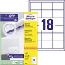 AVERY ZWECKFORM Etiketten 3671 DIN A4 64x45mm weiß, 1.800St/Pck